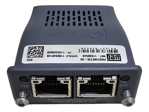 [Imagem CONJUNTO MÓDULO COMUNICAÇÃO PROFINETIO-05 11550548 WEG]