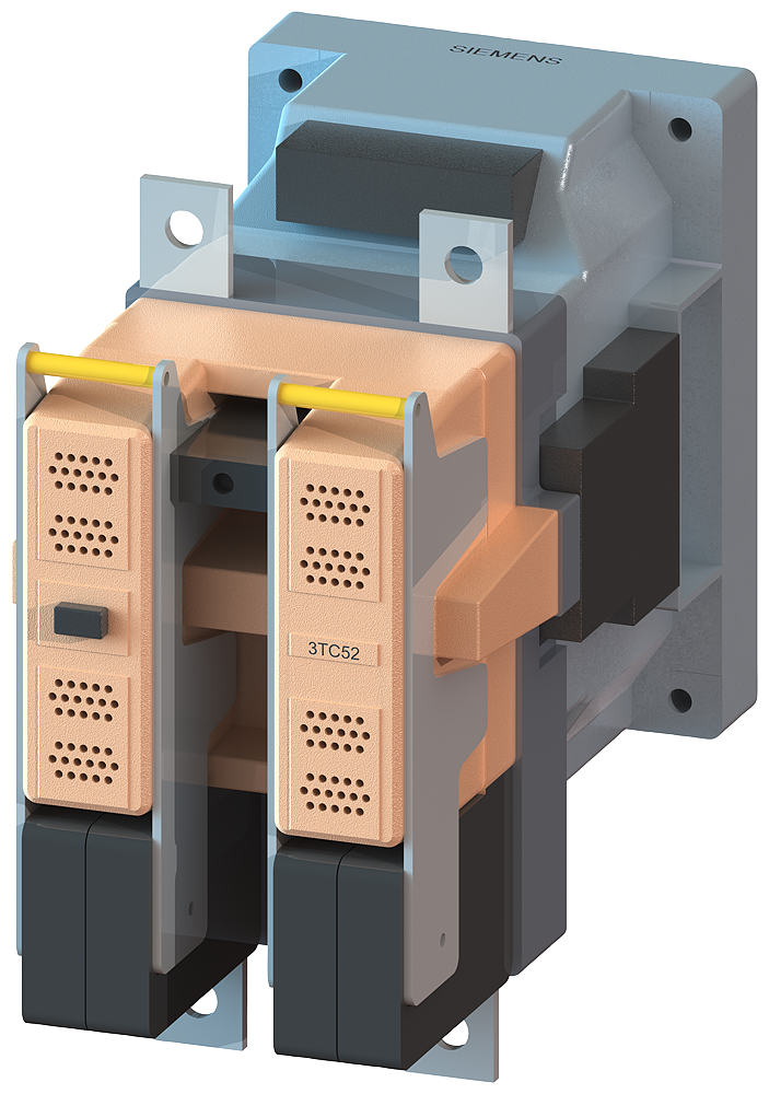 CONTATOR TAM. 8 DE 2 POLOS CC-3 E 5 220A INTERRUPTOR AUXILIAR 22 (2NO+2NC) 3TC52170AE4 SIEMENS