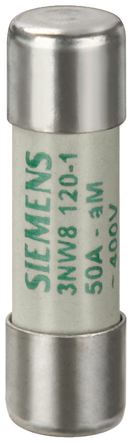 ENCAIXE DE FUSÍVEL CILÍNDRICO 14X51 MM 12 A AM UN CA: 690 V 3NW81061 SIEMENS