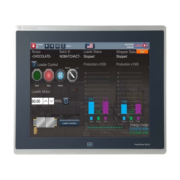 [Imagem PANELVIEW 5510 15" TOUCHSCREEN DISPLAY COLORIDO TFT LCD 24V   2715PT15CD ROCKWELL ALLEN BRADLEY]