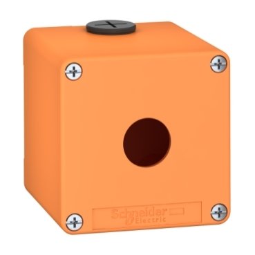 [Imagem BOTOEIRA METALICA LARANJA 1 FURO 22MM XAPO1501 SCHNEIDER]