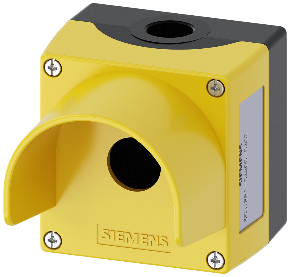 [Imagem do produto CARCAÇA PARA APARELHO DE COMANDO, 22MM, REDONDA, METAL, AMARELO, 1 PONTO DE C 3SU18510AA000AC2 SIEMENS]