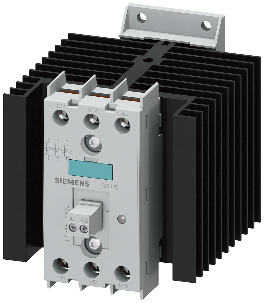 [Imagem do produto CONTATOR ESTADO SÓLIDO TRIFÁSICO 4/30VCC 30A 3RF24301AC45 SIEMENS]