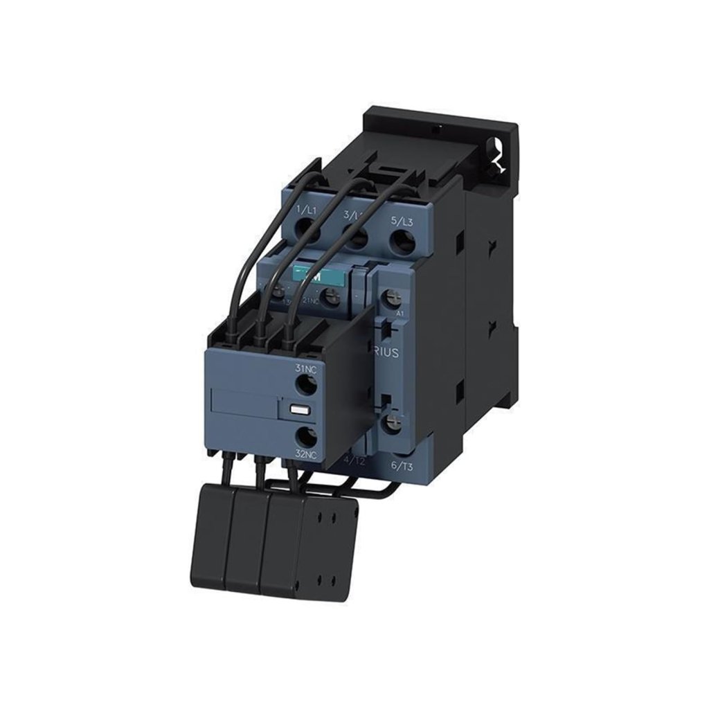[Imagem do produto CONTATOR CAPACITOR 3P 25KVAR 230VCA 1NA+2NF 50HZ 3RT26271AP05 SIEMENS]