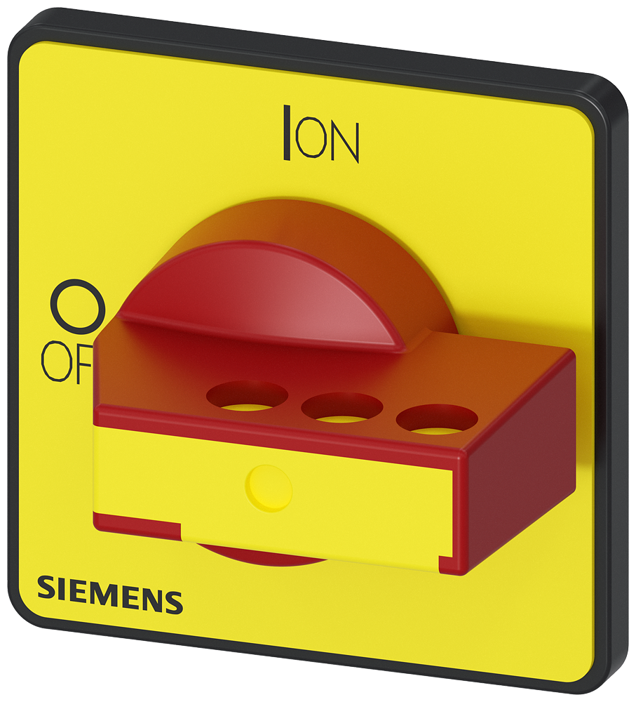 ACIONAMENTO ROTATIVO MANÍPULO DE ACIONAMENTO VERMELHO/AMARELO PARA ENCAPSUL 3LD92834G SIEMENS