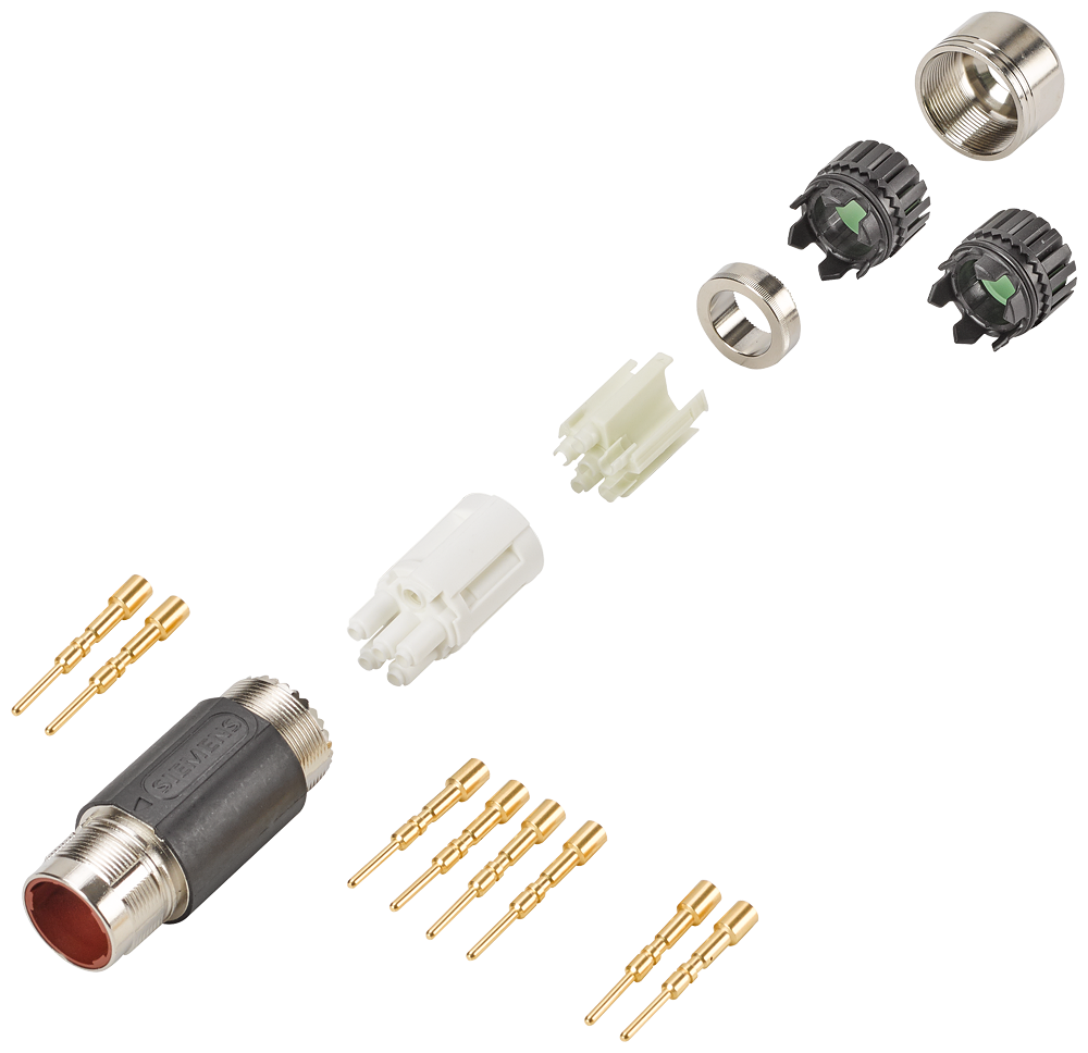 [Imagem CONECTOR POTÊNCIA 6 PÓLOS 6FX20030LA30 SIEMENS]
