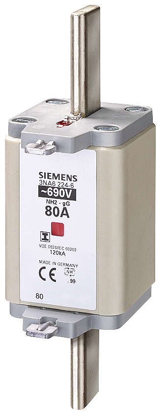 ELEMENTO DE FUSÍVEL NH NH2 IN: 300 A GG UN CA: 690 V UN CC: 440 V 3NA62506 SIEMENS
