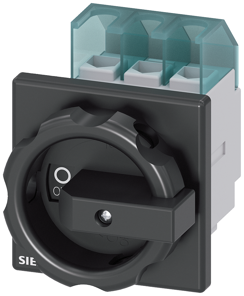 [Imagem CHAVE SECCIONADORA TRIPOLAR MONTAGEM FRONTAL 32A 400V 3LD22030TK51 SIEMENS]