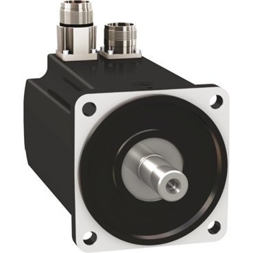 [Imagem SERVOMOTOR DE MÉDIA INÉRCIA COM 100MM DE FLANGE - 3.4 NM/4000 RPM - MONO-VOLTA - EIXO CHAVEADO - SEM FREIO - CONECTOR RETO - IP 54 -BMH1001P11A1A SCHNEIDER]