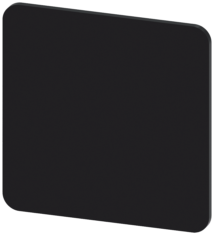 [Imagem do produto PLACA DE IDENTIFICAÇÃO 27X27MM, PLACA PRETO, SEM INSCRIÇÃO 3SU19000AE160AA0 SIEMENS]