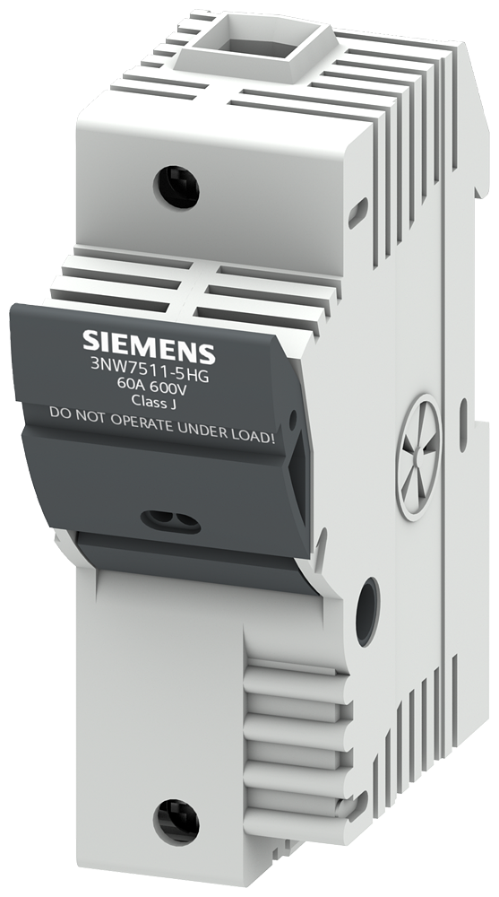 PORTA-FUSÍVEIS CLASSE J DE 1 POLO IN: 60 A UN CA: 600 V 3NW75115HG SIEMENS