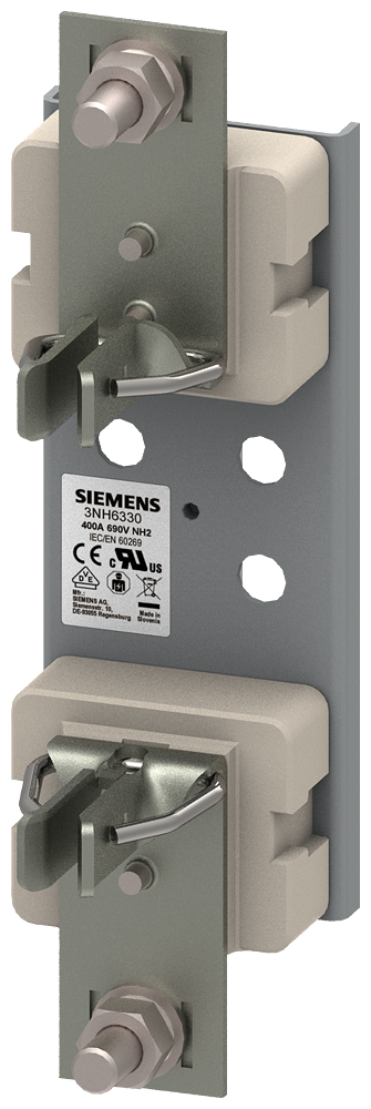 [Imagem BASE DE FUSÍVEL CERÂMICA NH TAMANHO 2 400A 690V 3NH6330 SIEMENS]