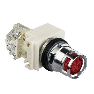 [Imagem BOTÃO 30MM METÁLICO LUMINOSO GUARDA ALTA LED 9001K3L35LRRH5 SCHNEIDER]