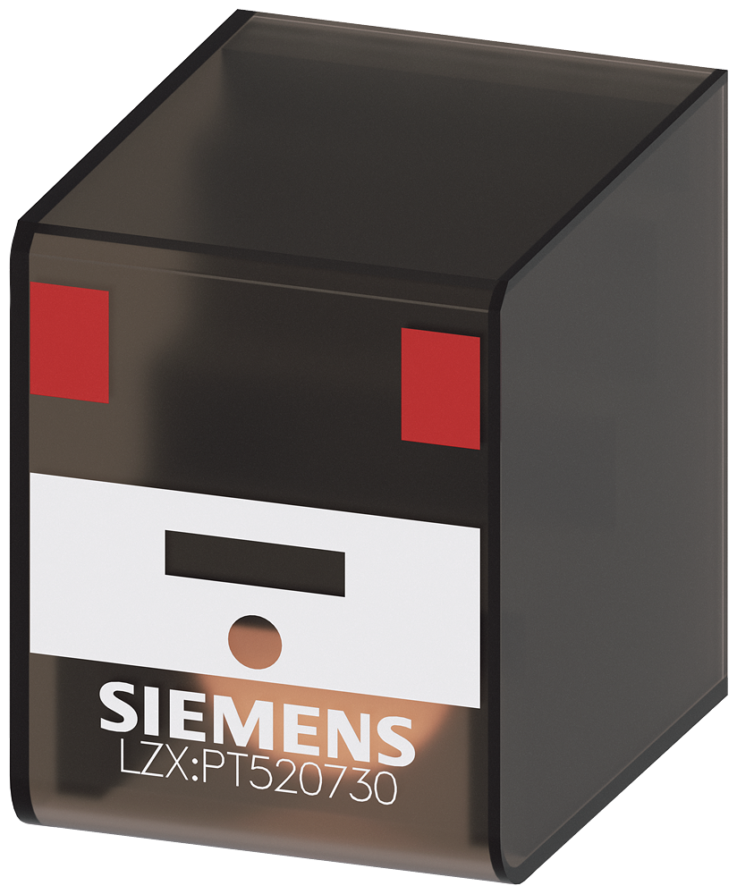 RELÉ DE ENCAIXE 4 CONTATOS INVERSORES SEM ARO DE TESTE CA 230 V TAMBÉMR PARAFUSO LZX:PT520730 SIEMENS