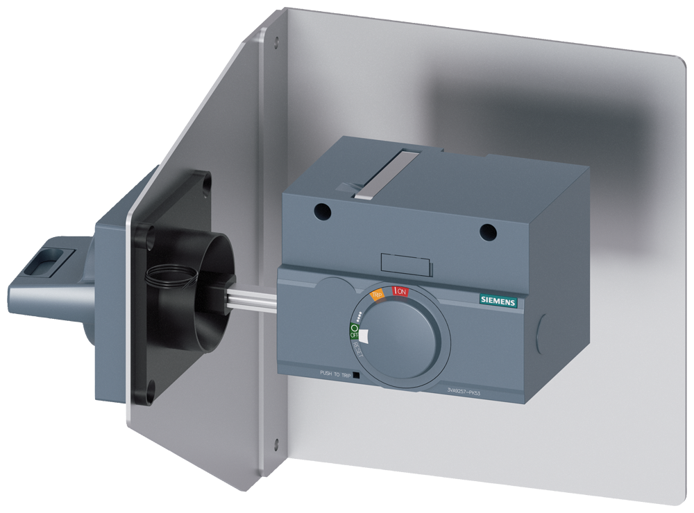 ACIONAMENTO ROTATIVO DE PAREDE LATERAL PADRÃO IEC IP65 COM ÂNGULO DE MONTAGEM 3VA92570PK53 SIEMENS