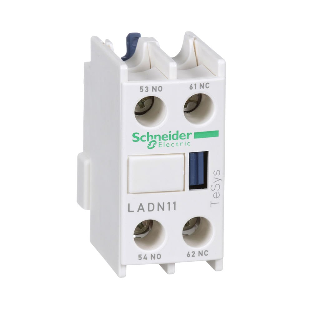 [Imagem CONTATO AUXILIAR INSTANTANEO FRONTAL 1NA+1NF CONTATOR LADN11 SCHNEIDER]