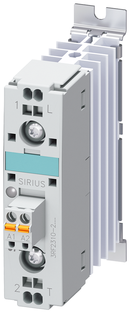 [Imagem do produto CONTATOR A SEMICONDUTOR 3RF2, MONOFÁSICO CA51 10A 24-230V/24V CC 3RF23102AA02 SIEMENS]