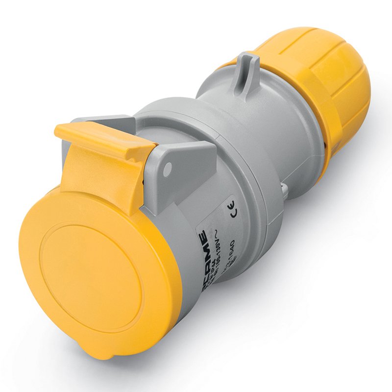 [Imagem do produto TOMADA MÓVEL 2P+T IP44 16A 4H 100-130V 313.1640P-SF SCAME]