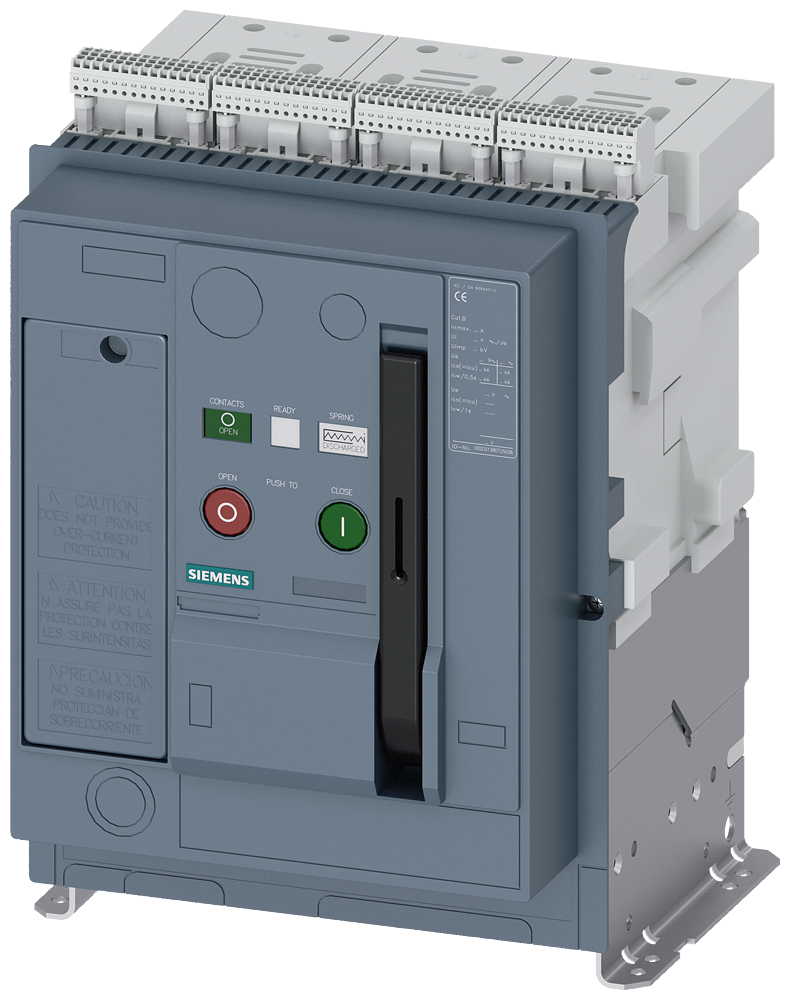 INTERRUPTOR DE DESCONEXÃO DA POTÊNCIA CA 3WA EM MONTAGEM FIXA IEC 60947-2 T 3WA11162AA020AA0-ZT40 SIEMENS