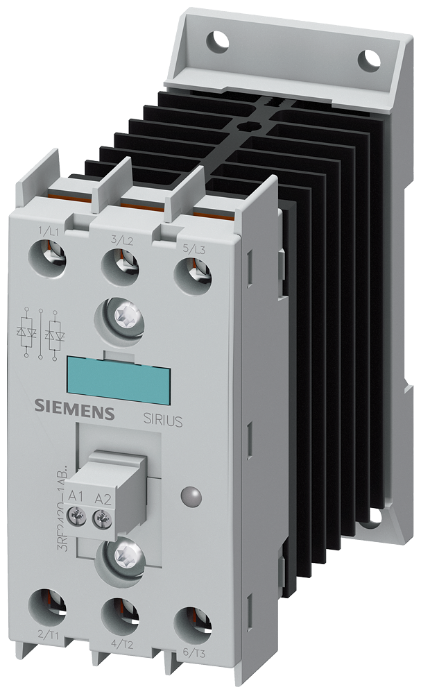 CONTATOR A SEMICONDUTOR 3RF2 TRIFÁSICO CA51 20A 48-600V/110V CA CONTROLADO P 3RF24201AB35 SIEMENS