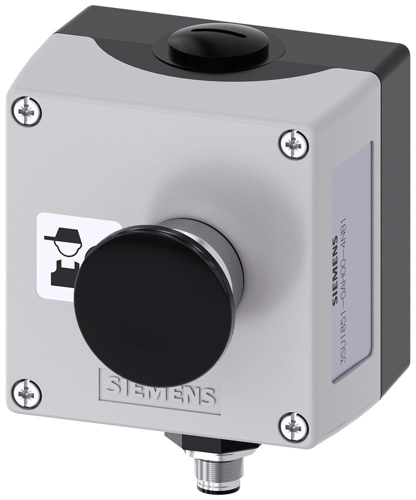 CARCAÇA PARA APARELHO DE COMANDO 22MM REDONDA METAL PARTE SUPERIOR DA CAI 3SU18510AH004NB1 SIEMENS