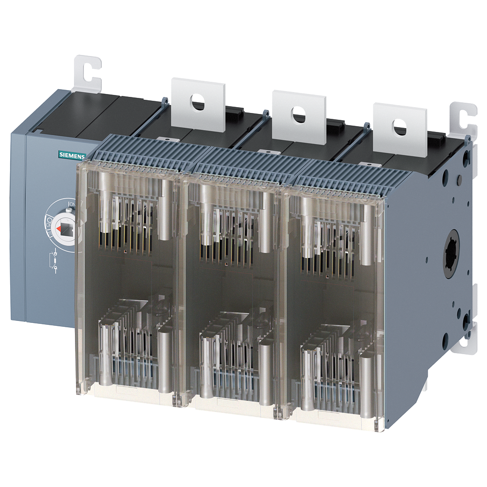 SECCIONADOR DE CORTE EM CARGA COM FUSÍVEL 800A TAM. 5 DE 3 POLOS PARA FUSÍV 3KF53804LF11 SIEMENS
