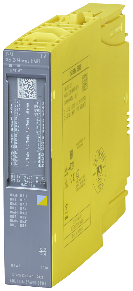 [Imagem MÓDULO I/O ANALÓGICO 8AI F ET200SPHA 6DL11366AA000PH1 SIEMENS]