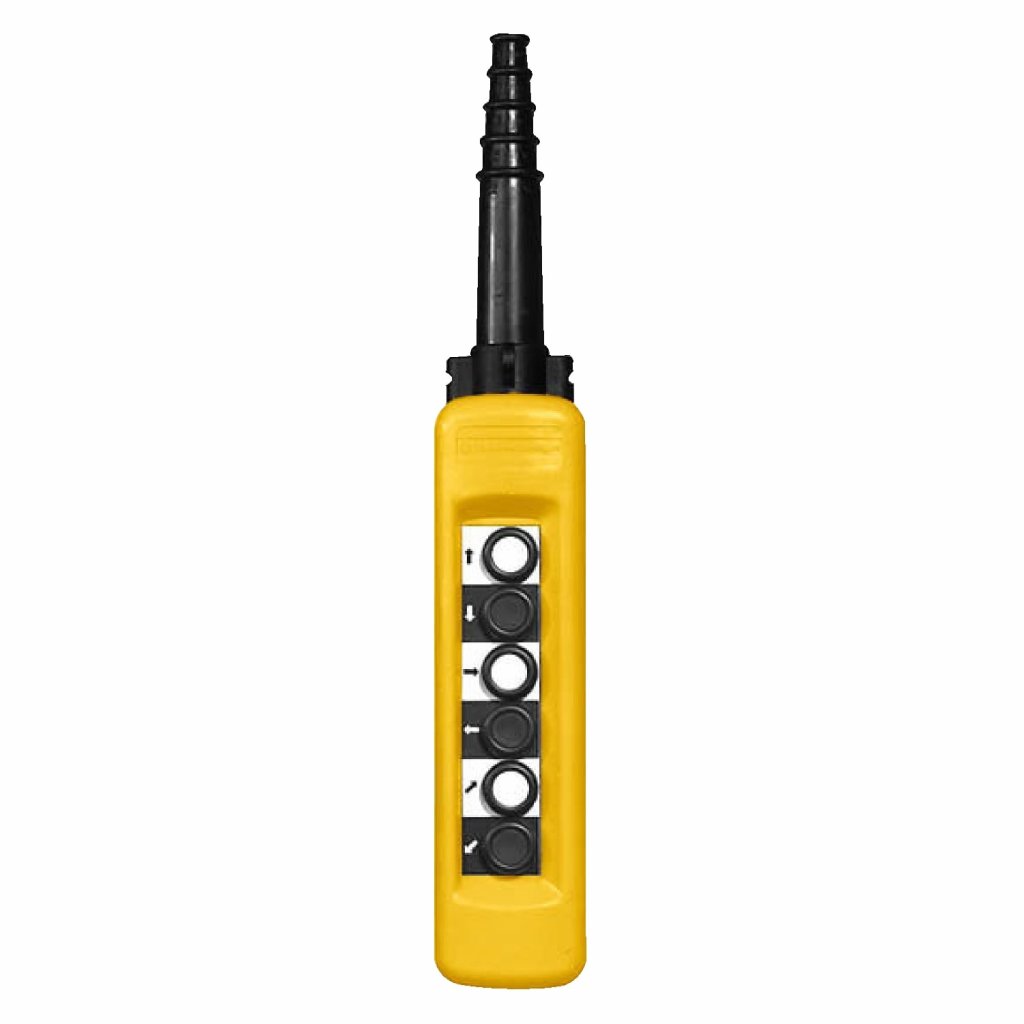 [Imagem BOTOEIRA PENDENTE PLASTICA 6 BOTOES XACA681 SCHNEIDER]