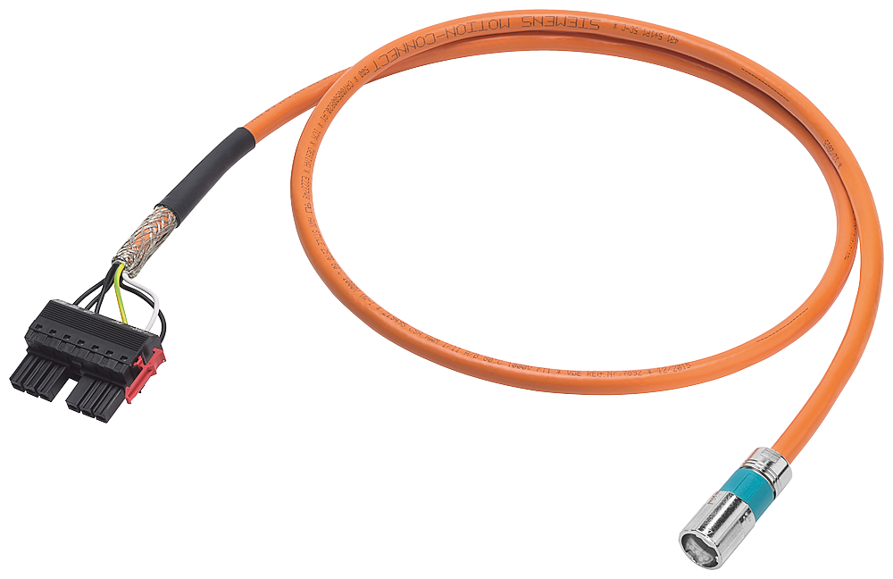 [Imagem CABO DE POTÊNCIA 12M COM CONECTORES 4X1.5,(2X1.5 6FX80025DS271BC0 SIEMENS]