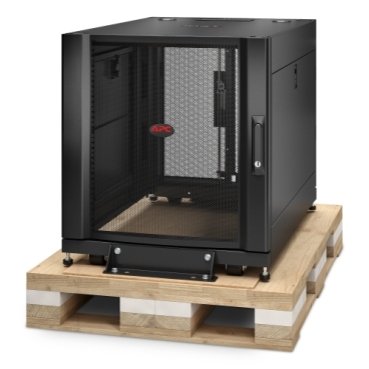 [Imagem INVÓLUCRO PARA SERVIDORES NETSHELTER SX DA APC 12 U 600 MM X 900 MM COM PAINÉIS LATERAIS EMBALAGEM COM AMORTECIMENTO AR3003SP SCHNEIDER]