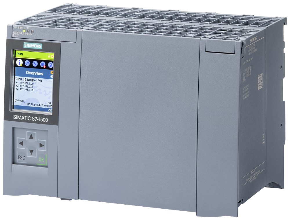 [Imagem do produto SIMATIC S7-1500 CPU 1518HF-4 PN 6ES75184JT100AB0 SIEMENS]