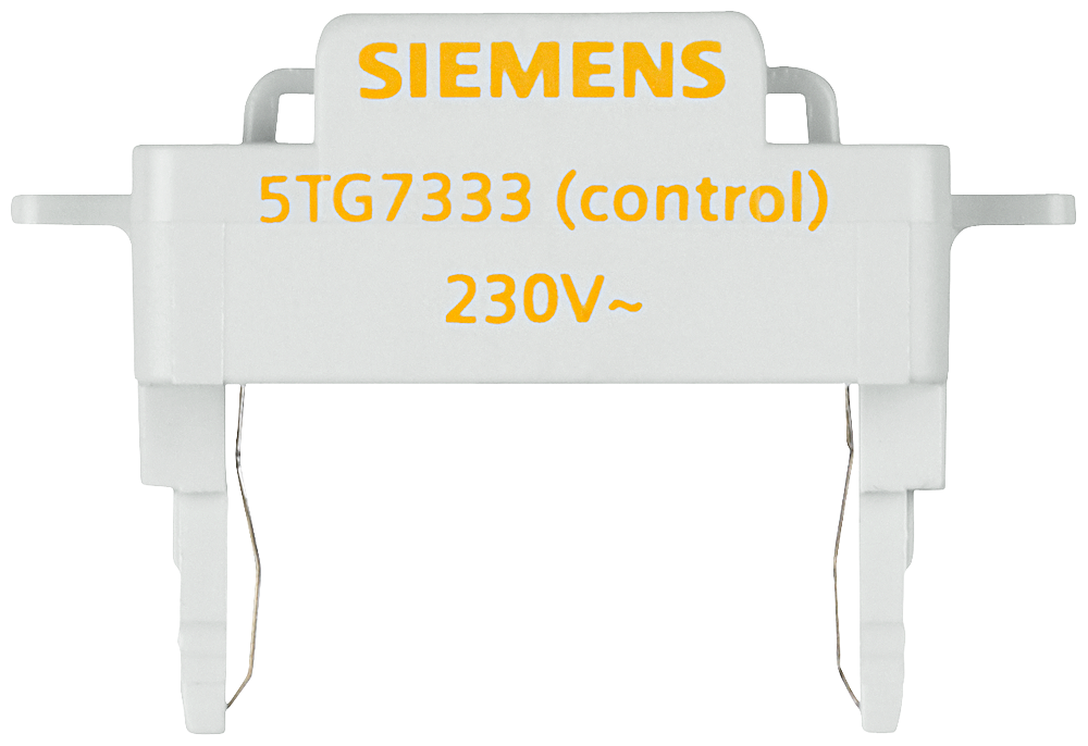 INTERRUPTOR E BOTÃO ELEMENTO LUMINOSO LED CLARO NORMAL 230V/50HZ LARANJA 5TG7333 SIEMENS