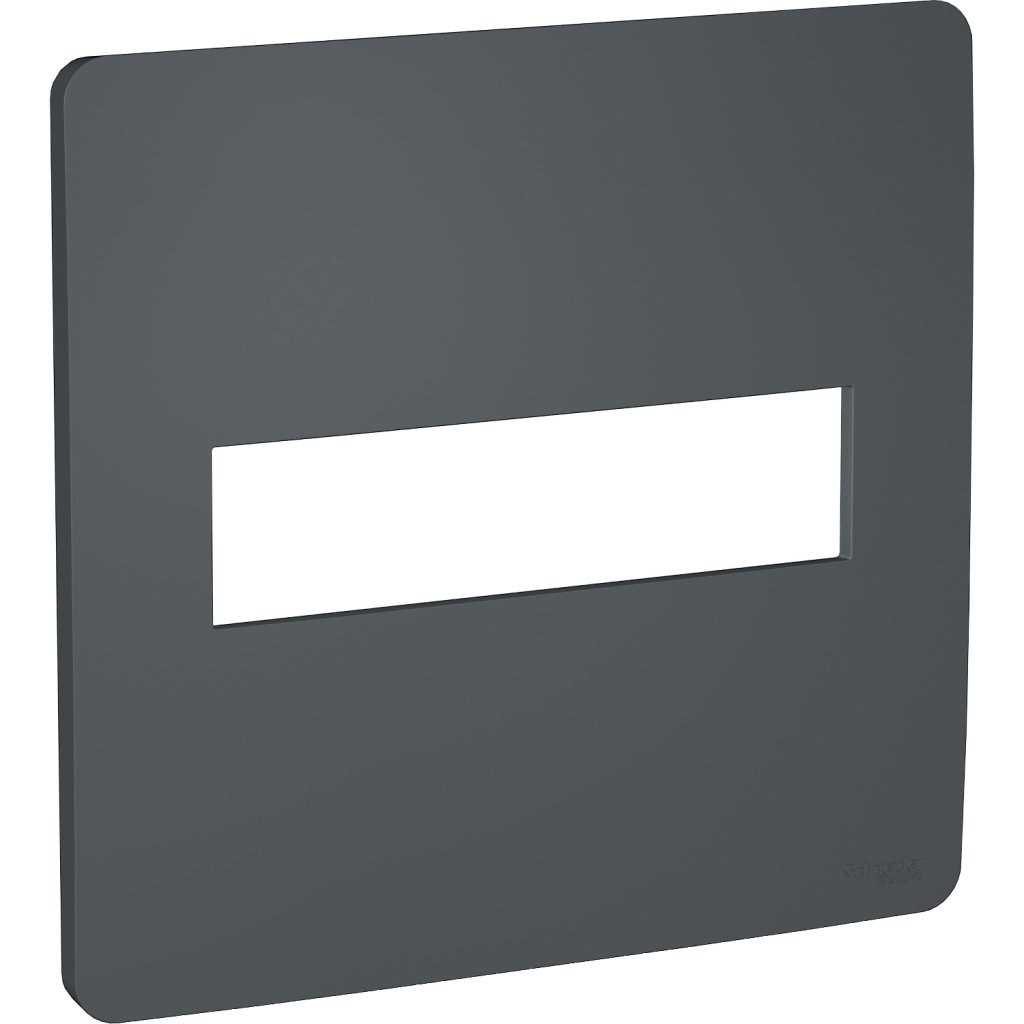 [Imagem PLACA 4X4 2 POSTOS STELLAR BLACK (PRETA) ORION S730201294 SCHNEIDER]