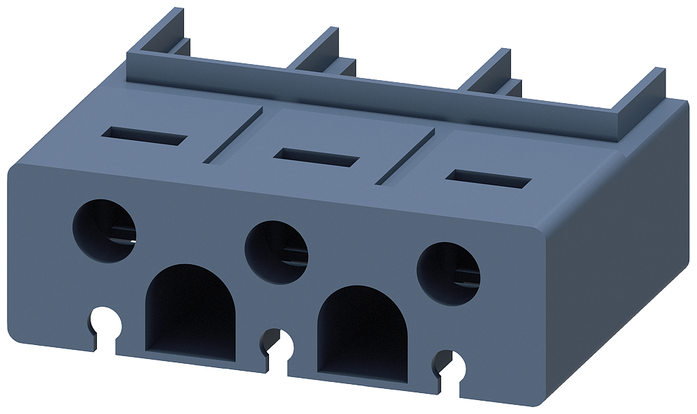 [Imagem COBERTURA PARA BORNES PARA TERMINAL COM MOLDURA, DE 3 POLOS CONTATOR 3RT29364EA2 SIEMENS]