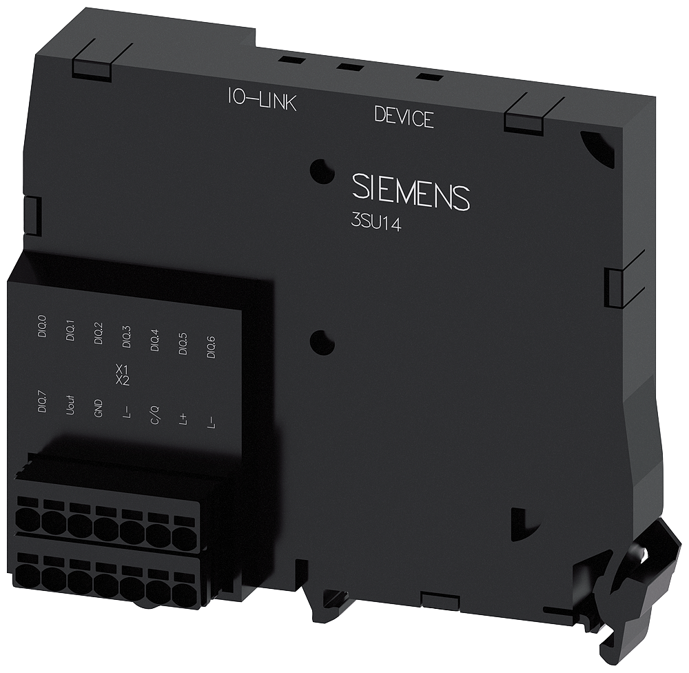 [Imagem do produto MÓDULO ELETRÔNICO PARA LINK IO, PRETO, 8 ENTRADAS/SAÍDAS, LIVREMENTE PROGRAMÁVEL 3SU14001HL106AA0 SIEMENS]