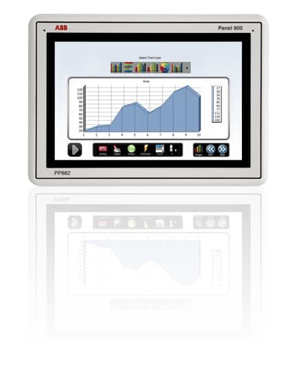 [Imagem PAINEL OPERAÇÕES TFT LCD 12,1POL IP65/IP20 PP882 3BSE069275R1 ABB]