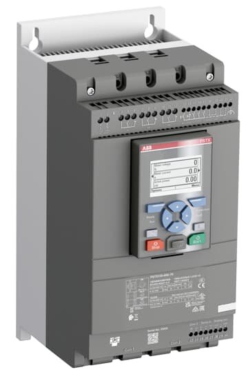 [Imagem SOFT STARTER TRIFÁSICO IN LINE 230V/30KW 400V/55KW 500V/75KW 105A DELTA 230V/55KW 400V/90KW 500V/110KW 208/600V 50/60HZ PSTX10560070 ABB]