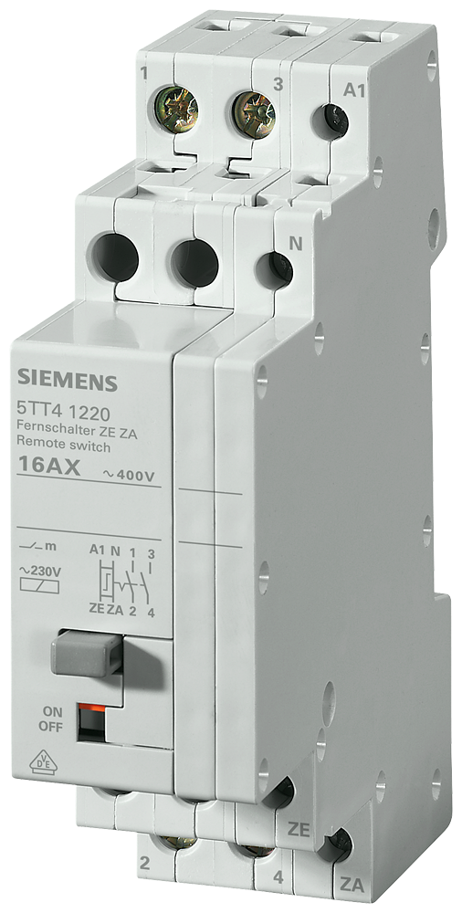 INTERRUPTOR DE CONTROLE REMOTO COM 2 NA COM FUNÇÃO LIGAR-DESLIGAR CENTRAL CO 5TT41222 SIEMENS