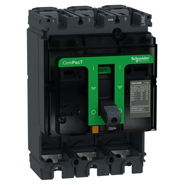[Imagem do produto ESTRUTURA DISJUNTOR NSX250B TRIPOLAR C25B3 SCHNEIDER]