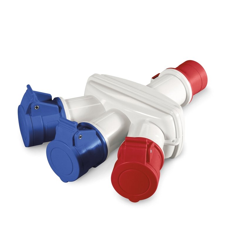 [Imagem do produto ADAPTADOR TRIPLO MISTO SEM CABO IP44 16A 606.3005-059 SCAME]