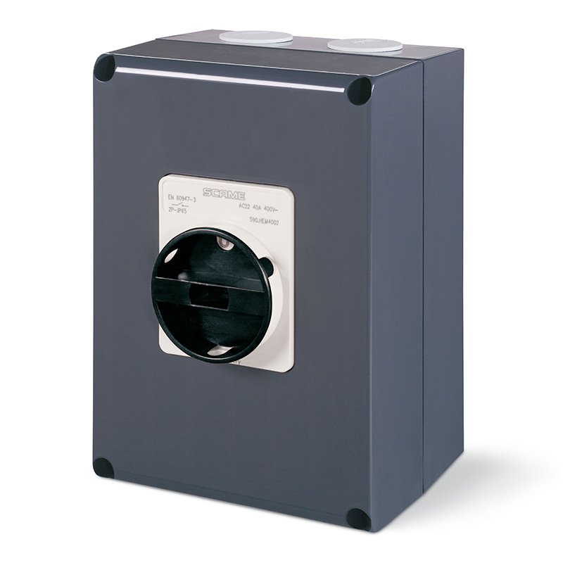 [Imagem CHAVE SECCIONADORA 20A 3P+N IP66 590.HEL2005 SCAME]