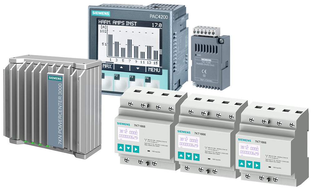 PACOTE DE INICIAÇÃO POWERCENTER 3000 15 CONTADORES DE ENERGIA PAC4200 GATEW 7KT16660EE020EE0 SIEMENS