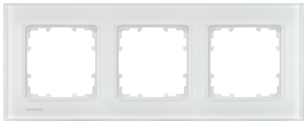 MOLDURA MIRO VIDRO BRANCO 3X 5TG12031 SIEMENS