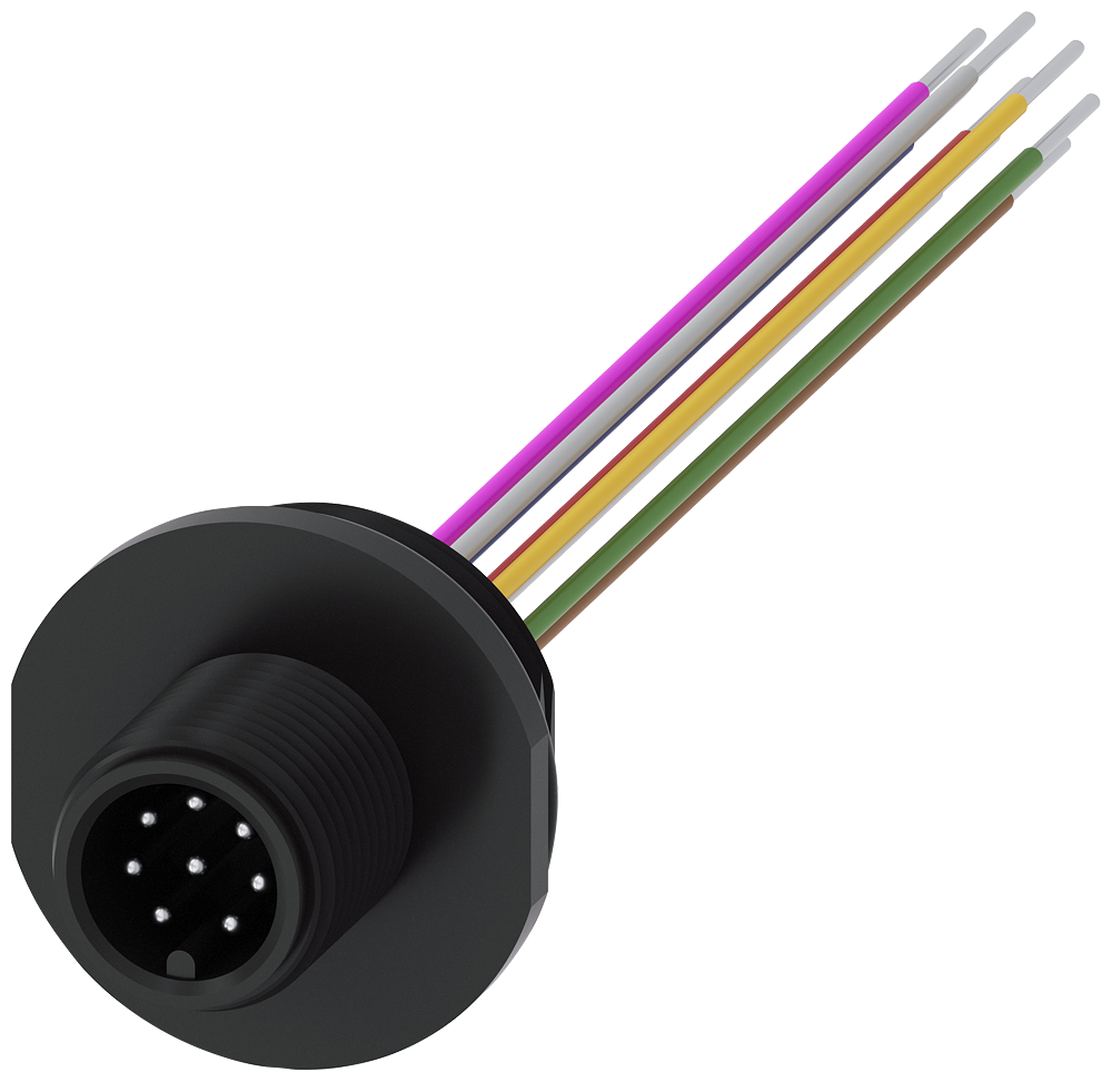 [Imagem do produto ACESSÓRIO PARA INTERRUPTOR DE POSIÇÃO 3SE5, FICHA DE FICHA DE CONECTOR EM PLÁ 3SX51001SS08 SIEMENS]