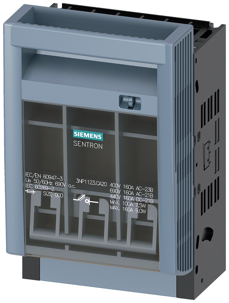 [Imagem CHAVE SECCIONADORA TRIPOLAR SOB CARGA 100A 3NP11231CA20 SIEMENS]