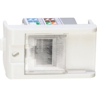 [Imagem MODULO TOMADA RJ45 8 FIOS UTP CAT5E 1M BR PRM47751 SCHNEIDER]