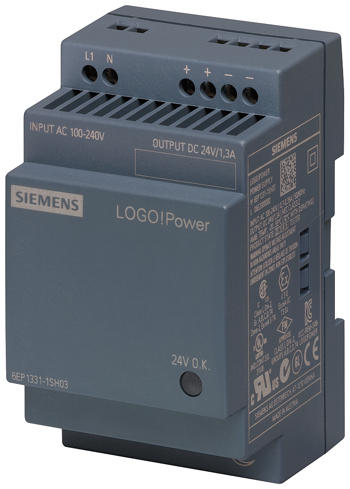 [Imagem LOGO! POWER 24V / 1,3A 6EP13311SH03 SIEMENS]