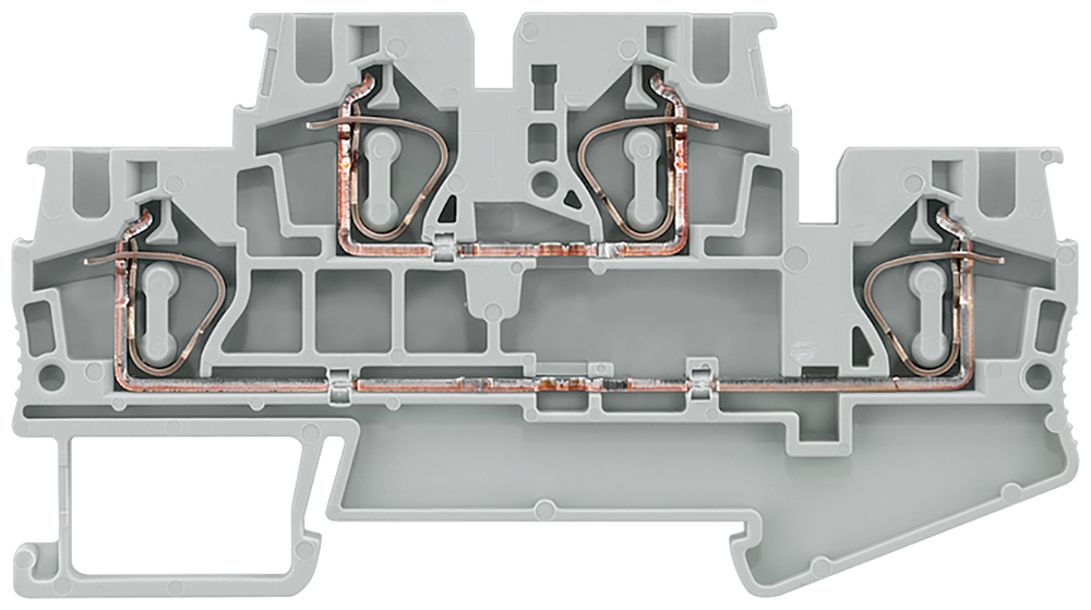 TERMINAL DE FILEIRA DUPLA CONEXÃO DE POTENCIAL COM CONEXÃO DE MOLA TENSORA 8WH20250AG00 SIEMENS