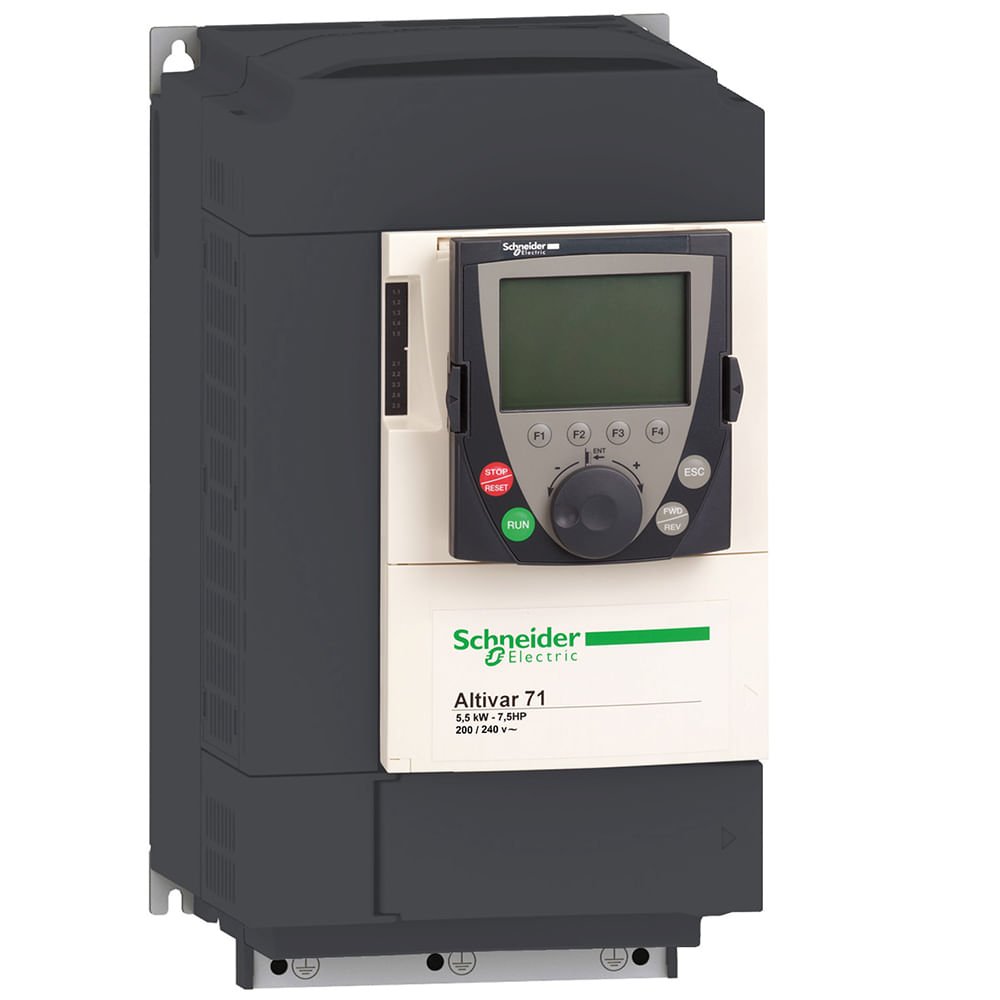 [Imagem INVERSOR DE FREQUÊNCIA TRIFÁSICO 7.5KW 14A 380/480V 50/60HZ ATV71HU75N4Z SCHNEIDER]