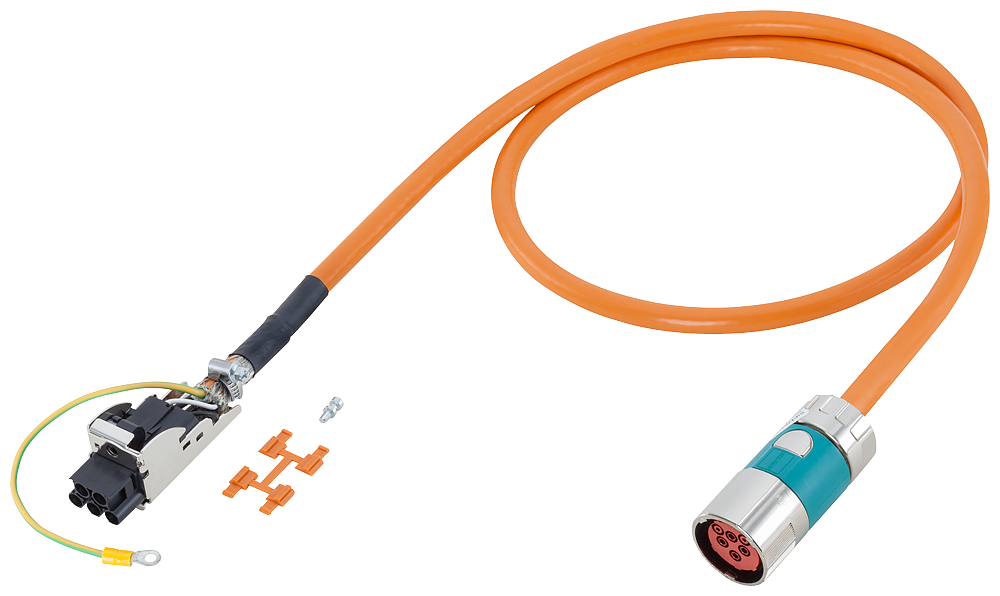 [Imagem do produto CABO DE POTÊNCIA 75 METROS COM CONECTORES 6FX80025DS111HF0 SIEMENS]